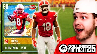 NEW TE1 Vernon Davis Wins My CUT Natty College Football 25 [upl. by Halivah]