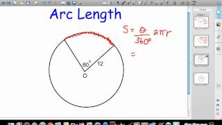 Area of a Sector and Arc Length [upl. by Aetnahs]