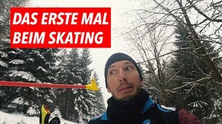 Das erste Mal beim Skating Langlaufen für Anfänger 😂 [upl. by Jurgen]