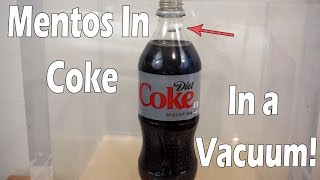 What Happens When You Drop a Mentos in Coke in a Vacuum Chamber [upl. by Eselahs]