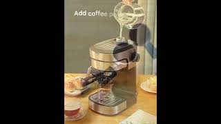 Office use mini electric coffee maker Italian standard Espresso CM6910 coffee [upl. by Eugine263]