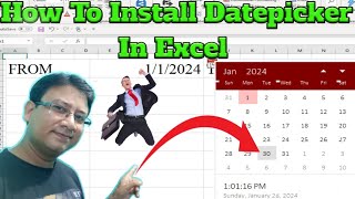 🔥How To Install Datepicker In Excel  🤔 Excel Date Picker  🤗Excel Me Datepicker Kaise laye [upl. by Gregor]