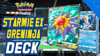 Starmie EX Greninja Deck for Pokemon Pocket [upl. by Ybbed]