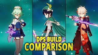 C6 Sucrose vs C0 Venti vs C0 Kazuha  DPS Build COMPARISON [upl. by Riley]