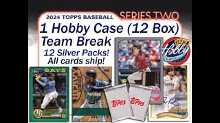 2024 Topps SERIES 2 HOBBY 1 Case 12 Box TEAM Break 6 eBay 071324 [upl. by Latea]