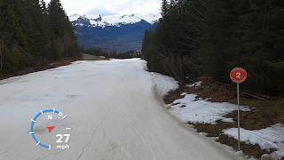 Skiing UPTO 30 MPH  RED slope Ambourzalles at MEGEVE ski resort  GoPro POV  Feb 2024 [upl. by Bury91]