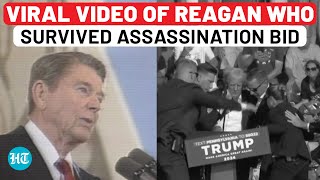 Trump Attack When Former President Ronald Reagan Joked About Assassination Attempt ‘Missed Me’ [upl. by Sanfo]