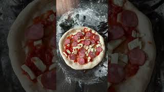 Pizza Meat Lovers Pepperoni calabresa linguiça Toscana e presunto 🍕🥩 pizzaria pizzalover [upl. by Fiora]