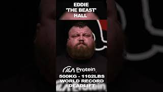 Eddie HALL  500KG1102LBS Deadlift World RECORD shorts eddiehall strongman [upl. by Natala53]