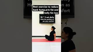 Best exercise to reduce back humparm fat and belly fat loss yogawithsaroj viralshort [upl. by Esiole641]