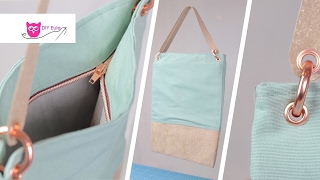 Recyceltes Leder Materialtest und Anleitung Tasche aus ReLeda â€“ DIY Eule [upl. by Nnyltak]