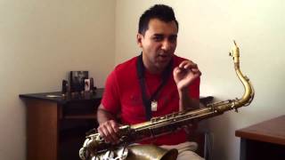 Anibal Rojas Plays the Maestra Metal 6 Tip Tenor Saxophone Mouthpiece [upl. by Yenrab]