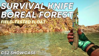 Survival Knife Boreal Forest FieldTested  CS2 Skin Showcase 796 [upl. by Sirron]