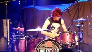 Halestorm  Arejay Hale Drum Solo  Live  Live Music Hall 05022012 720p HD [upl. by Spragens]