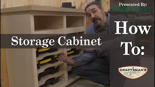 Woodcraft 101  How to build a storage cabinet [upl. by Ketchum]