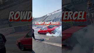 RWD Spicy Toyota Tercel toyota tercel dragracing dragrace race racing racecar rwd burnout [upl. by Canice600]