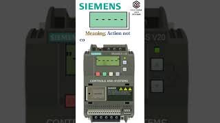 Siemens V20 VFD Inverter Basic Screen Displays Part1 controlsandsystems [upl. by Zipporah]