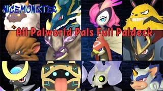 Palworld All Pals Full Paldeck Updated Palworld [upl. by Eecal]