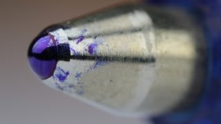 How A Ballpoint Pen Works Close Up [upl. by Kennet]