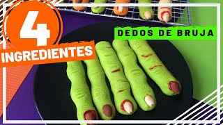 🧙🏼‍♀️🧙🏼‍♀️GALLETAS DEDOS de BRUJA para HALLOWEEN 🦇 Galletas de MANTEQUILLA con 3 ingredientes [upl. by Kancler]