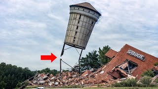 Most Dramatic Water Tower and Silo Collapses Compilation [upl. by Aicinad]