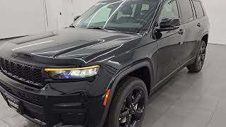 2024 JEEP GRAND CHEROKEE L ALTITUDE 4X4 DIAMOND BLACK 4K WALKAROUND 24J362 [upl. by Thorman]