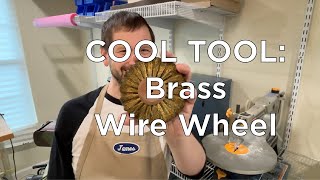 COOL TOOL Brass Wire Polishing Wheel [upl. by Lecrad357]