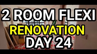 Day 24 Renovation Tour  2 Room Flexi BTO [upl. by Galatia]