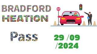 Bradford Heaton Actual car driving test route 29 September 2024 full hd 4k [upl. by Ettennil783]