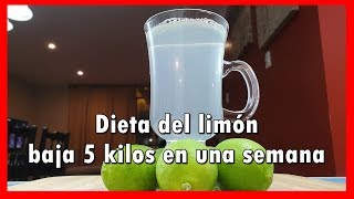 Dieta del limón baja 5 kilos en una semana [upl. by Phiona]