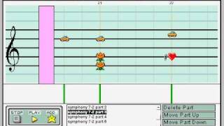 Mario Paint  Beethoven  Symphony 7 Movement 2 [upl. by Donelu]