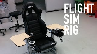 Flight Sim Rig  Full Aluminium with Thrustmaster Warthog [upl. by Kaden]