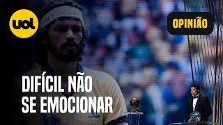 CONFESSO QUE EU CHOREI… Juca Kfouri e Trajano se emocionam com homenagem a Sócrates na Bola de Ouro [upl. by Eicats704]