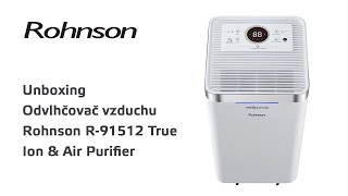 Unboxing  Odvlhčovač vzduchu Rohnson R91512 True Ion amp Air Purifier [upl. by Anestassia910]