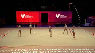 Bulgaria BUL  2023 Rhythmic Worlds Qualifications 3RI2BA Group [upl. by Hpeseoj849]