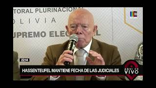 Hassenteufel mantiene fecha de las judiciales [upl. by Lahsiv]