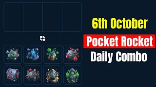 Pocket Rocket Daily Jackpot 6 October  Pocket Rocket Daily Combo 6 October [upl. by Zaneta]