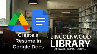 Create a Resume in Google Docs [upl. by Nikaniki]