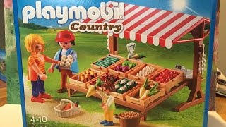 unboxing PLAYMOBIL 6121 Vegetable stand 02255 [upl. by Hutson43]