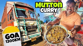 Sunday Special Mutton Curry khakar Maja Aa Gaya 😘  Chhattisgarh to Goa 1300km  vlog [upl. by Kone]