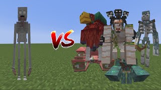 SCP 096 vs All Minecraft Boss  Minecraft Battle Mob [upl. by Nairrod]