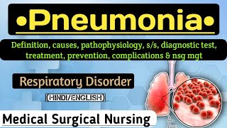 Pneumonia  Respiratory disease  Lecture in Hindi pneumonia nursingcriteria [upl. by Crifasi609]