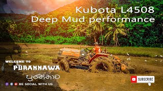 Kubota Tractor Goes Into Deep Mud  Kubota L4508 Tractor Videos  KubotaTractors  Kubota L4508 [upl. by Mathews]