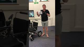 How to fold an electric wheelchair LITHTECH SMART CHAIR amp SMART CHAIR XL full demo [upl. by Raddy]