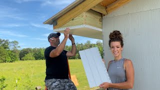 Building Our Own Home Ep 31  Installing Vinyl Soffit amp Bird Boxes [upl. by Lucas]