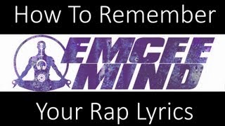 How to Rap Tutorial How to Remember Your Rap Lyrics Fast [upl. by Leahcimnaes140]