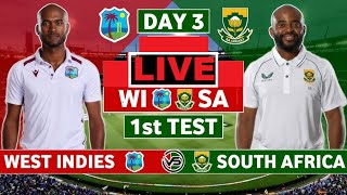 LIVE West Indies vs South Africa 2nd Test Day 1 [upl. by Carper]