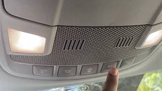 Ford F150 How to TURN ONOFF DOMECEILING Interior Lights QUICK amp EASY EVERY BUTTON EXPLAINED [upl. by Zacharia]