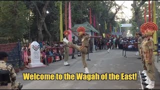 AgartalaAkhaura border Tripura Welcome to the Wagah of the East [upl. by Atinev]