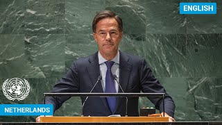 🇳🇱 Netherlands  Prime Minister Addresses United Nations General Debate 78th Session  UNGA [upl. by Prent]